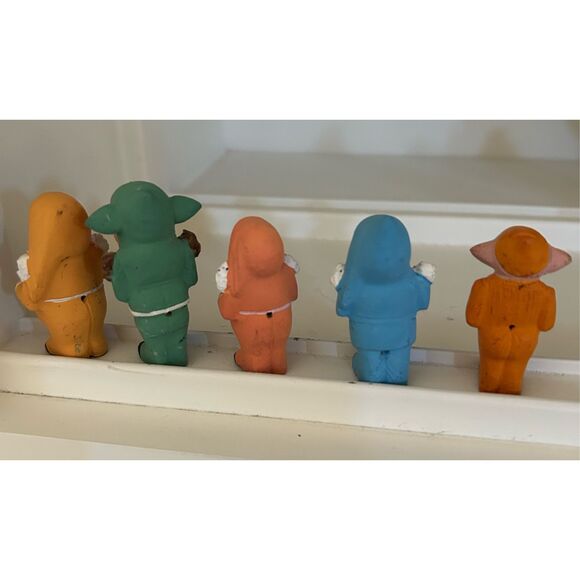 Vintage Set of 6 Disney Clay Dwarfs - Picture 5 of 12